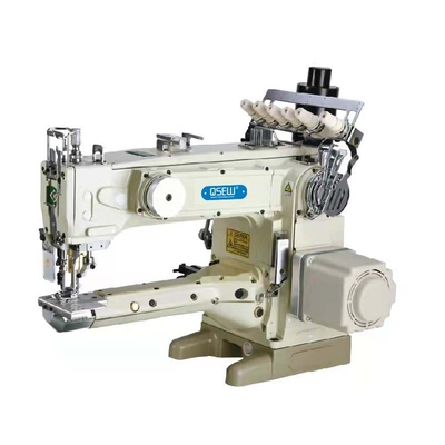 QS-1500DL-UT-37long arm direct drive high speed four-needle six-thread thread interlock machine with compact servo motor with