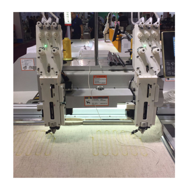 QS-1202DR double Head Computerized Embroidery Machine Dahao Computer for T shirt logo label HEAT WIRE DEDICATED DEVICE