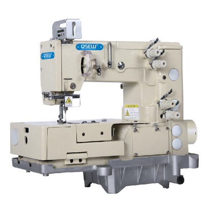 QS-1302-4W 1 or 2 needle flat-bed double chain stitch picotting sewing machine industrial sewing Machine