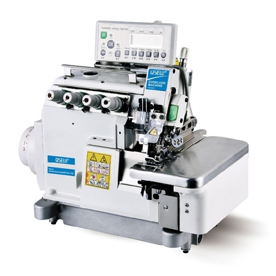 QS-5200DL-4-UT 4 thread auto trimmer auto foot lifter towel pillow duvet Left Hand Overlock Sewing Machine bed linen machine